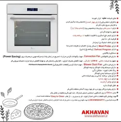 فر برقی توکار اخوان مدل F40 pro سفید