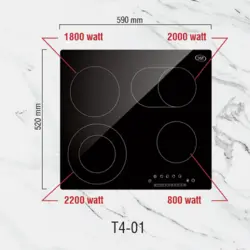 اجاق برقی چهار شعله مدل 01-T4