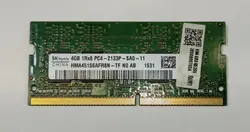 رم لپ تاپ 4 گیگ DDR4 باس 2133 SK Hynix