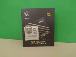 SSD MSI-اس اس دی اینترنال ام اس آی مدل SPATIUM S270 ظرفیت 240 گیگابایت