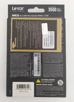 SSD LexaR-اس اس دی اینترنال لکسار مدل NM620 M.2 2280 ظرفیت 256 گیگابایت