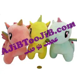 پونی اسب شاخدار بال رنگین کمان (سایز بزرگ)