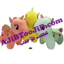 پونی اسب شاخدار بال رنگین کمان (سایز بزرگ)