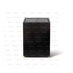 سطل آشغال چرم مشکی