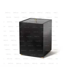 سطل آشغال چرم مشکی