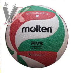 توپ والیبال پرسی مولتن مدل 5000 رویه زنبوری اصلی کد 1903025