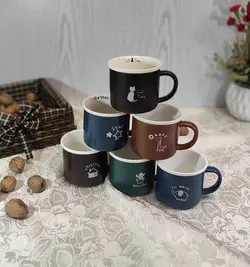 ماگ فلاور لبه سفید