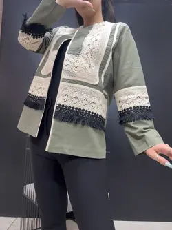 مانتو کوتاه عروسکی فلورا - فروشگاه لباس زنانه سلین