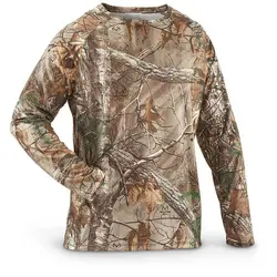 تیشرت استتار جنگلی آستین بلند