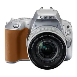 دوربین عکاسی کانن Canon 200D با لنز 55-18 STM  (نقره ای)