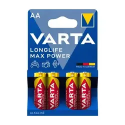 باتری قلمی آلکالاین وارتا Varta Longlife Max Power (4عددی)