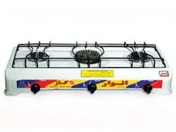 اجاق گاز رومیزی 3 شعله انوارگاز لعابی