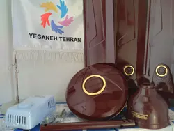پنکه سقفی هندی اصل  رنگی جگری مدل آکوآ موتور سنگین پره بلند