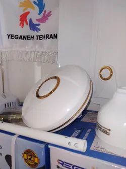 پنکه سقفی هندی اصل سفید طلایی موتور سنگین panke saghfi white gold