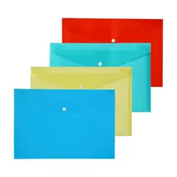 پاکت دکمه دار A4 سوپربایند بسته 80 عددی|پوشه دکمه دار ارزان