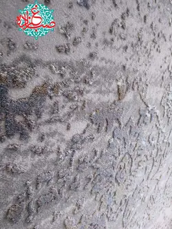 فرش زمرد مشهد طرح پتینه کد TA101 زمینه طوسی