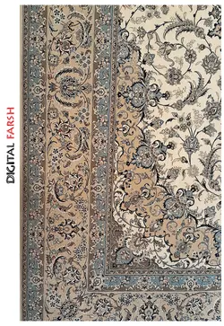فرش ستاره کویر یزد کلکسیون زهره نوین طرح H-002-1100