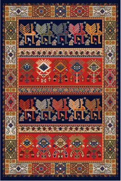 فرش ستاره کویر یزد کلکسیون شاهسون طرح B-056-8851