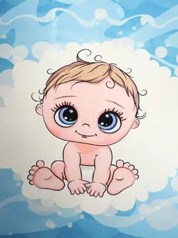 فرش فرشینه طرح کودک کد طرح 10755 نی نی کوچولو