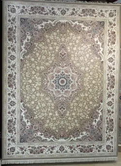 فرش قالی سلیمان طرح پونه شکلاتی