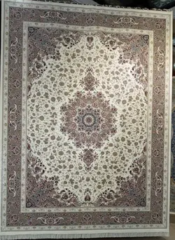 فرش قالی سلیمان طرح پونه کرم