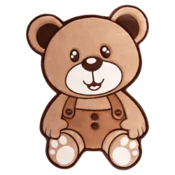 فرش کودک زرباف طرح خرس