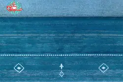 فرش ماشینی رادین طرح گبه ۱۵ رنگ زمینه کله غازی