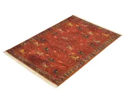 فرش ماشینی مرینوس طرح گبه کد 600104