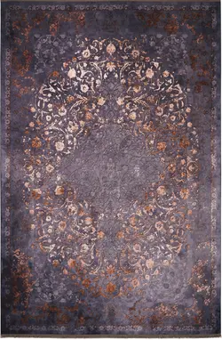 فرش محتشم طرح 300606 خاکستری 1200 شانه