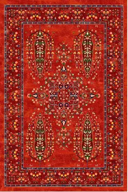 فرش مرینوس طرح باغ ارم 600116 لاکی