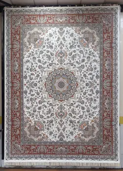 فرش مشهد طرح 802280 کرم