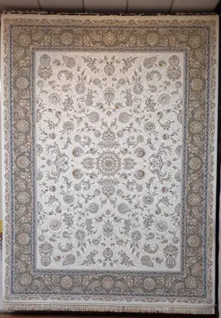 فرش مشهد کد 802078 کرم