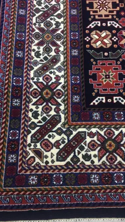 فرش هیوا گبه ستاره ٧٢٧ سرمه ای