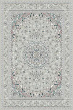 قالی سلیمان طرح نایین گل کرم کد رنگ 3684