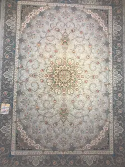 فرش ستاره کویر یزد 1500 شانه طرح 500 کد رنگ 1037