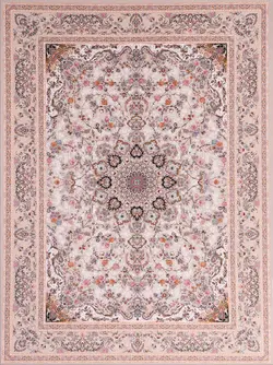 فرش فرشینه کلکسیون کاوه پلاس طرح سلطان نقره ای