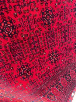 فرش دستباف عشایری ۴ متری بافت افغان
