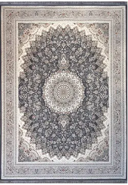 فرش طوس مشهد طرح 1503 دودی حاشیه فیلی
