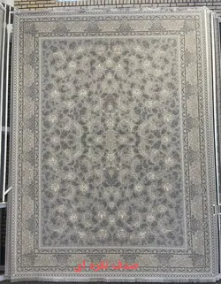 فرش پامچال طرح صدف نقره ای