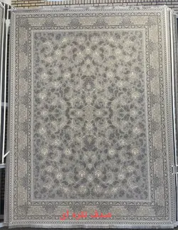 فرش پامچال طرح صدف نقره ای