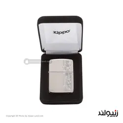 Zippo 49558 Sterling Silver Herringbone Filigree Design
