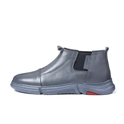 کفش نیم بوت مردانه چرم مدل s3