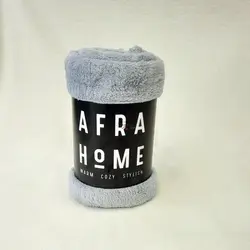 پتو افرا AFRA هوم مدل بهاره لاونزا رنگ طوسی - کالای خواب معبودی