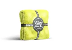 پتو چهار فصل افرا بزرگ دونفره سایز 200*240 رنگ زرد لیمویی afra - کالای خواب معبودی