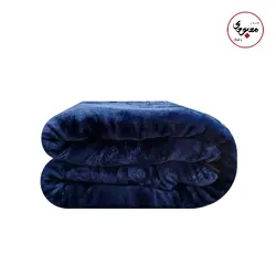 پتو یک نفره گلبافت آبی اصل - کالای خواب معبودی