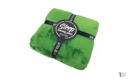 پتو چهار فصل افرا بزرگ دونفره سایز 200*240 رنگ سبز روشن چمنی afra - کالای خواب معبودی