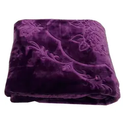 پتو گلبافت یک نفره بادمجانی *اصل* بهترین کیفیت + خرید آنلاین - کالای خواب معبودی