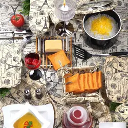 کیسه سبزی 3 تکه رزین تاژ طرح ایفل چاپی - فروشگاه بزرگ کالای خواب معبودی