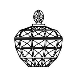 قندان کریستال آکوامارین