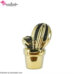 کاکتوس دکوراتیو طلایی و سیلور